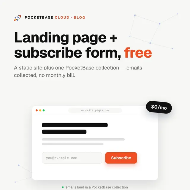 How to Build a Landing Page with a Subscribe Form — Completely Free